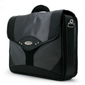 1680d Ballistic Nylon Premium Briefcase - Silver/ Black